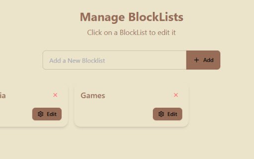 Coffee Web Blocker  from Chrome web store to be run with OffiDocs Chromium online