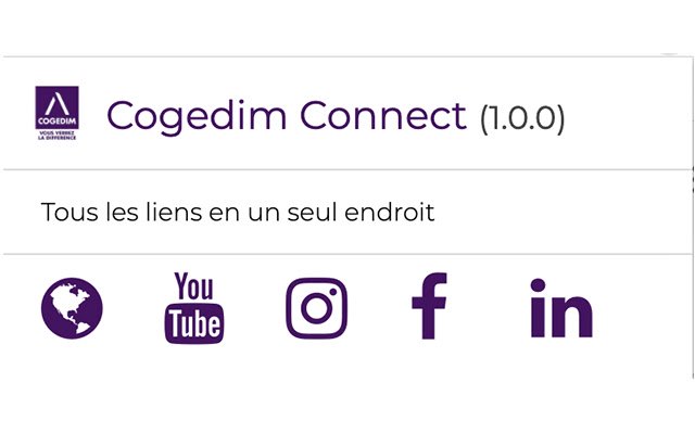 Cogedim Connect từ cửa hàng Chrome trực tuyến sẽ được chạy với OffiDocs Chromium trực tuyến
