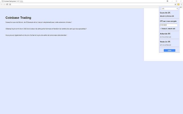 Coinbase Trading  from Chrome web store to be run with OffiDocs Chromium online