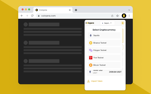 Coinpera  from Chrome web store to be run with OffiDocs Chromium online