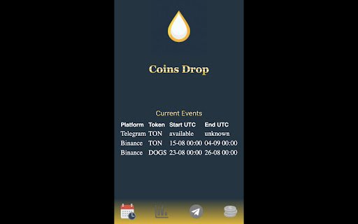 Coins Drop  from Chrome web store to be run with OffiDocs Chromium online