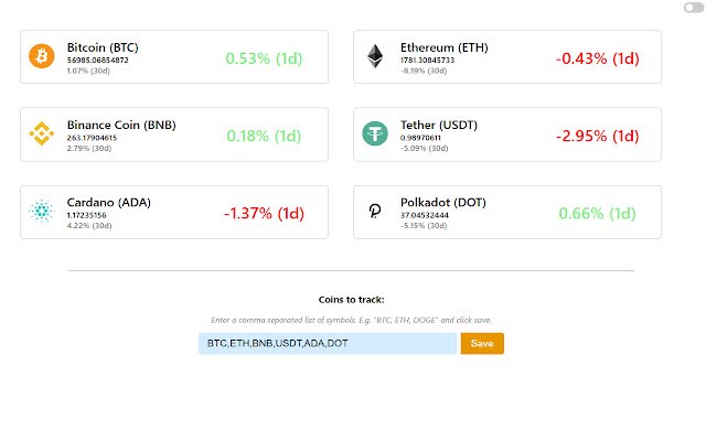 CoinTab  from Chrome web store to be run with OffiDocs Chromium online