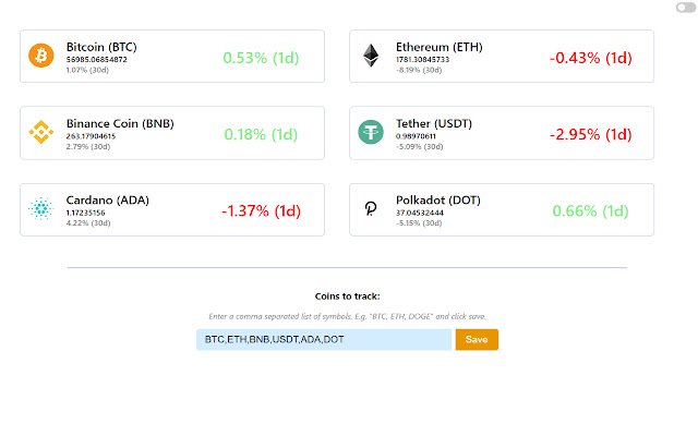 CoinTab din magazinul web Chrome va fi rulat cu OffiDocs Chromium online