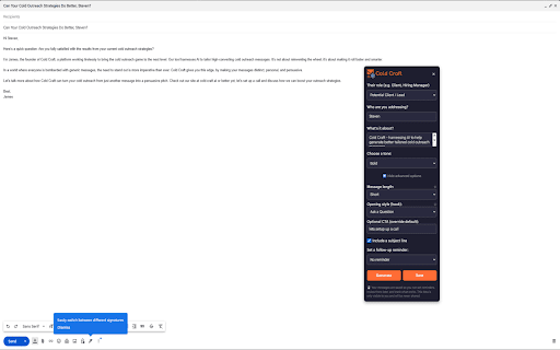 Cold Craft  from Chrome web store to be run with OffiDocs Chromium online
