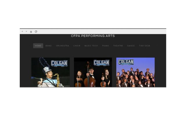 Le kiosque Colgan Performing Arts de la boutique en ligne Chrome sera exécuté avec OffiDocs Chromium en ligne