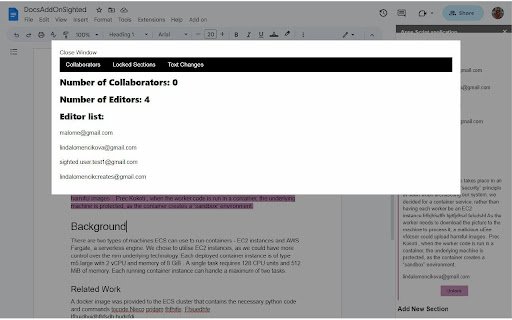 CollabConnect  from Chrome web store to be run with OffiDocs Chromium online