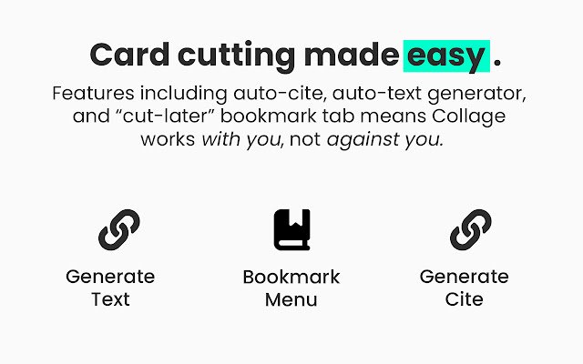 Collage Debate Card Cutter and Library  from Chrome web store to be run with OffiDocs Chromium online