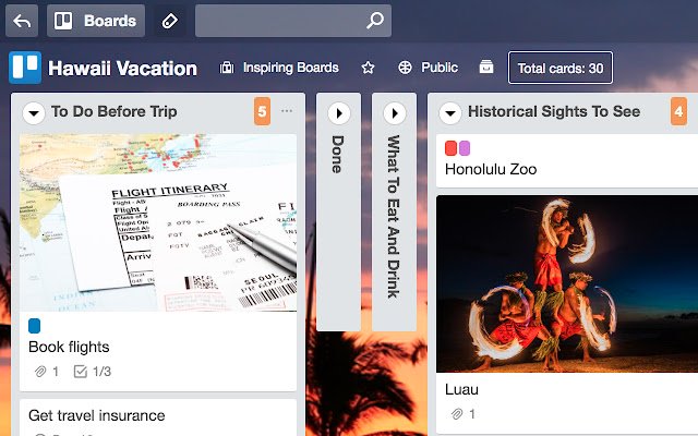 Collapsible Trello Lists  from Chrome web store to be run with OffiDocs Chromium online
