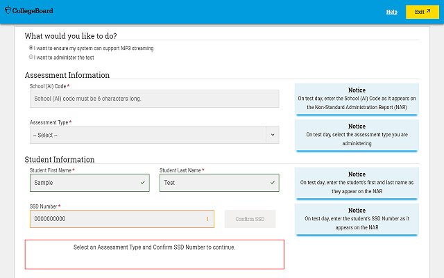 Collegeboard MP3  from Chrome web store to be run with OffiDocs Chromium online