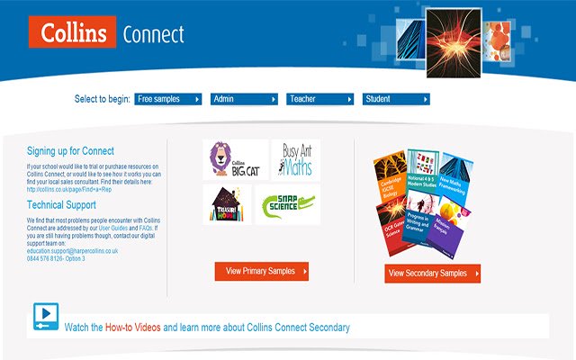 Collins Connect  from Chrome web store to be run with OffiDocs Chromium online