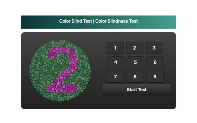 Kleurenblindtest | Kleurenblindheidstest uit de Chrome-webwinkel, uit te voeren met OffiDocs Chromium online