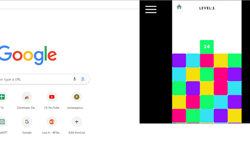 Color Block Unblocked Game  from Chrome web store to be run with OffiDocs Chromium online