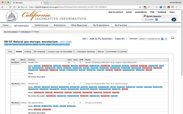 Color CA Votes  from Chrome web store to be run with OffiDocs Chromium online