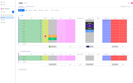 Color Columns for monday.com  from Chrome web store to be run with OffiDocs Chromium online