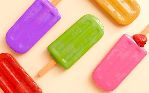 Colored Ice Creams  from Chrome web store to be run with OffiDocs Chromium online