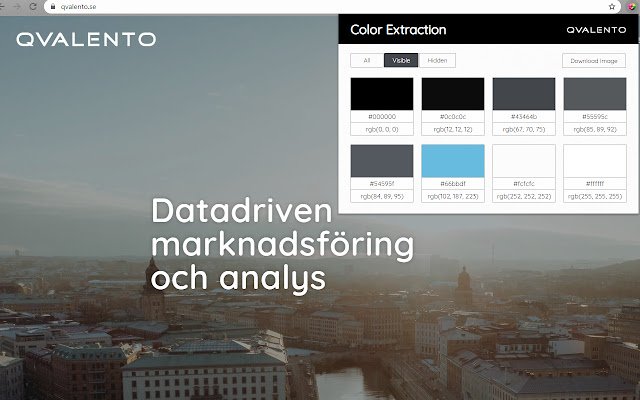 Color Extraction di Qvalento dal Chrome Web Store da eseguire con OffiDocs Chromium online