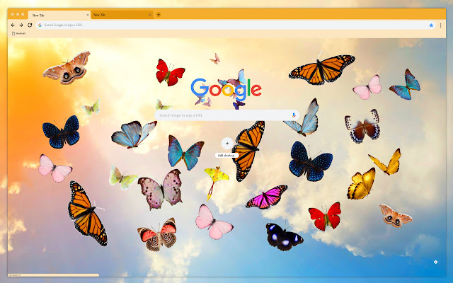 Colorful butterflies  from Chrome web store to be run with OffiDocs Chromium online