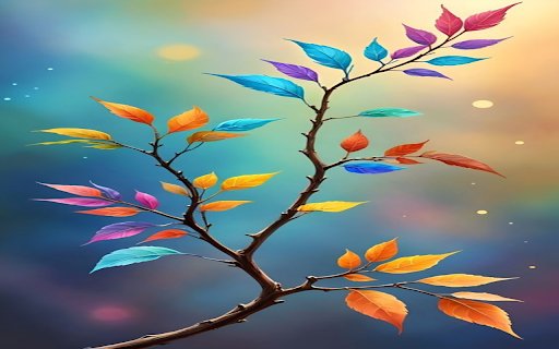 Colorful leaves Wallpaper  from Chrome web store to be run with OffiDocs Chromium online