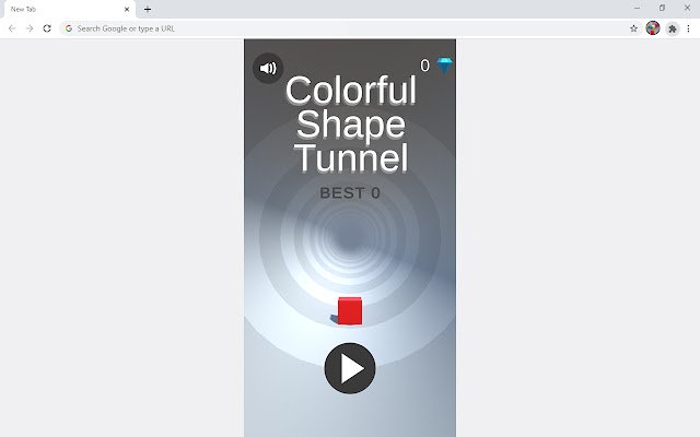 Colorful Shape Tunnel Game  from Chrome web store to be run with OffiDocs Chromium online