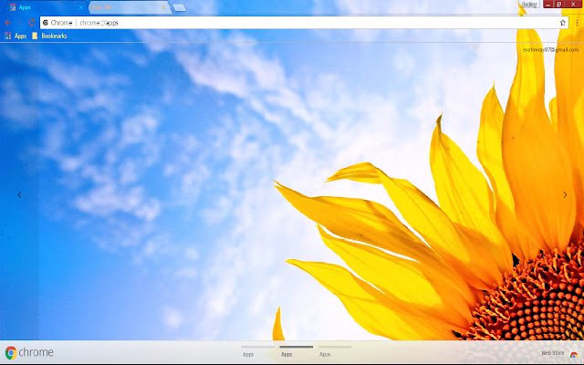 OffiDocs Chromiumオンラインで実行されるChrome Webストアのカラフルなスカイスプリングサンフラワーサニー