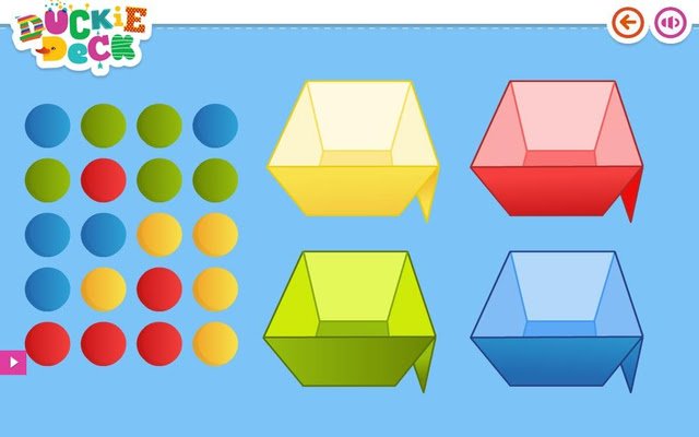 Color Games Colorful Balls at Duckie Deck  from Chrome web store to be run with OffiDocs Chromium online
