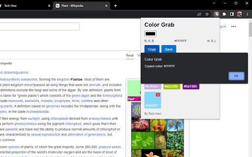 Color Grab  from Chrome web store to be run with OffiDocs Chromium online