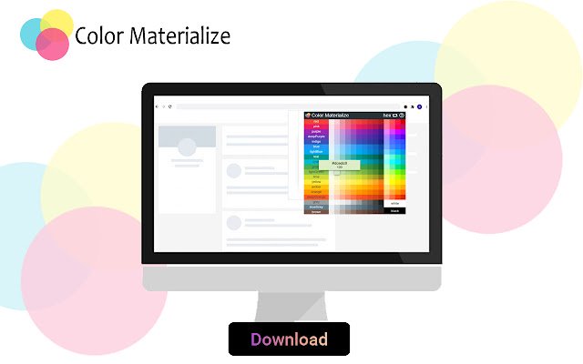 Color Materialize color pick  from Chrome web store to be run with OffiDocs Chromium online
