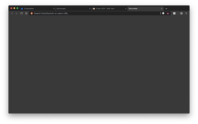 Color NTP  from Chrome web store to be run with OffiDocs Chromium online