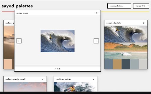 Color Palette Generator  from Chrome web store to be run with OffiDocs Chromium online