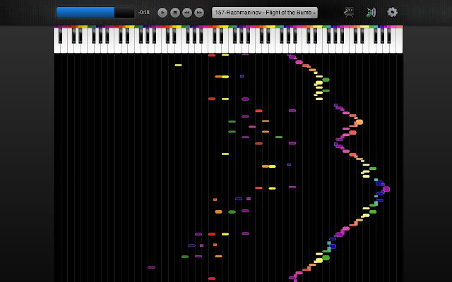 Kulay Piano! mula sa Chrome web store na tatakbo sa OffiDocs Chromium online