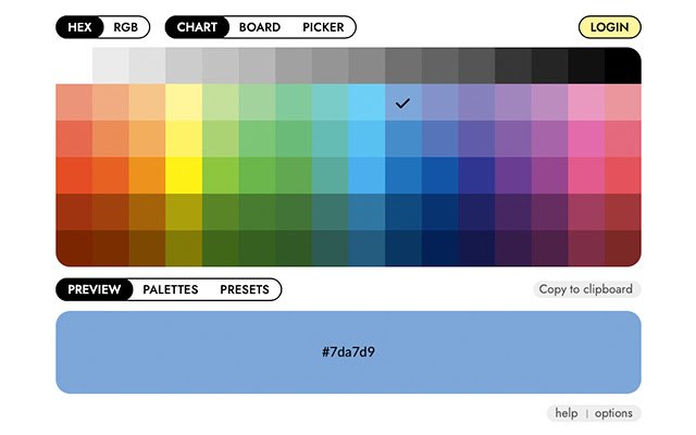 Selectorul de culori din magazinul web Chrome va fi rulat cu OffiDocs Chromium online