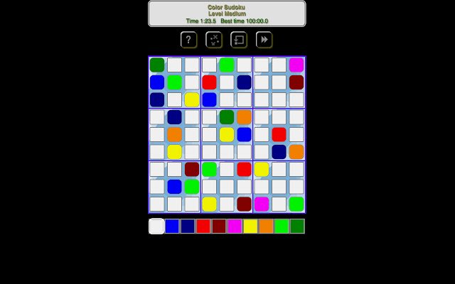 Kleur Sudoku! uit de Chrome-webwinkel om te gebruiken met OffiDocs Chromium online