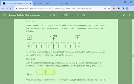 ColorVeil  from Chrome web store to be run with OffiDocs Chromium online
