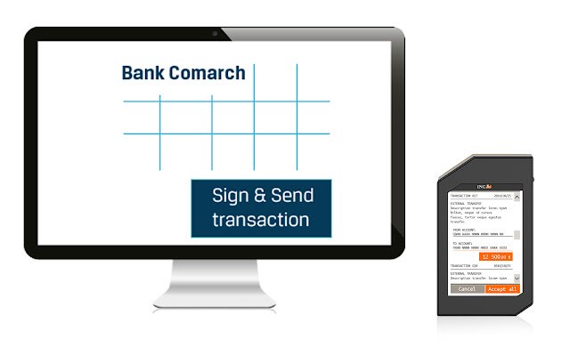 برنامه Comarch Smart Token از فروشگاه وب کروم برای اجرای آنلاین با OffiDocs Chromium