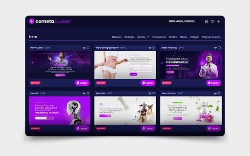 Cometa Builder  from Chrome web store to be run with OffiDocs Chromium online