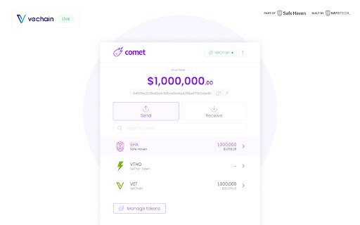 Comet Wallet  from Chrome web store to be run with OffiDocs Chromium online