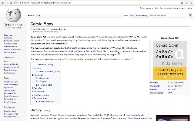 Comic Sans Everything  from Chrome web store to be run with OffiDocs Chromium online