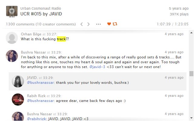 Comments Timeline for SoundCloud®  from Chrome web store to be run with OffiDocs Chromium online