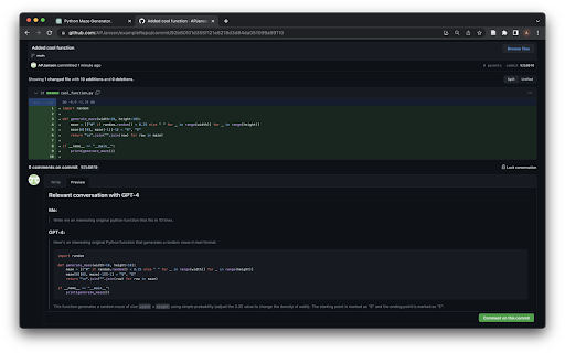 CommitChat from Chrome web store to be run with OffiDocs Chromium online CommitChat from Chrome web store to be run with OffiDocs Chromium online