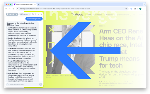 Commity AI: Chat with page Conversational ChatGPT AI assistant  from Chrome web store to be run with OffiDocs Chromium online