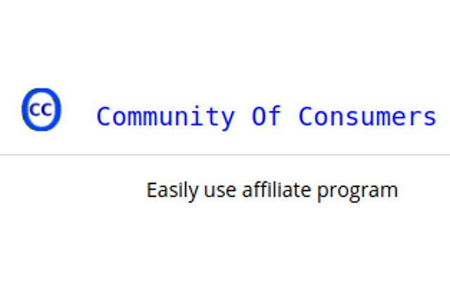 Community Of Consumers จาก Chrome เว็บสโตร์ที่จะเรียกใช้ด้วย OffiDocs Chromium ทางออนไลน์