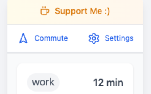 Commute Timer  from Chrome web store to be run with OffiDocs Chromium online