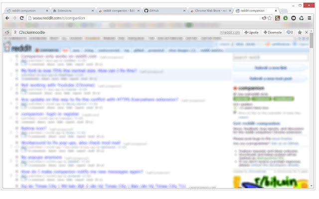 companion for reddit  from Chrome web store to be run with OffiDocs Chromium online