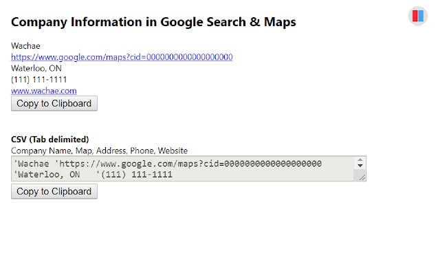 Company Information in Google  from Chrome web store to be run with OffiDocs Chromium online