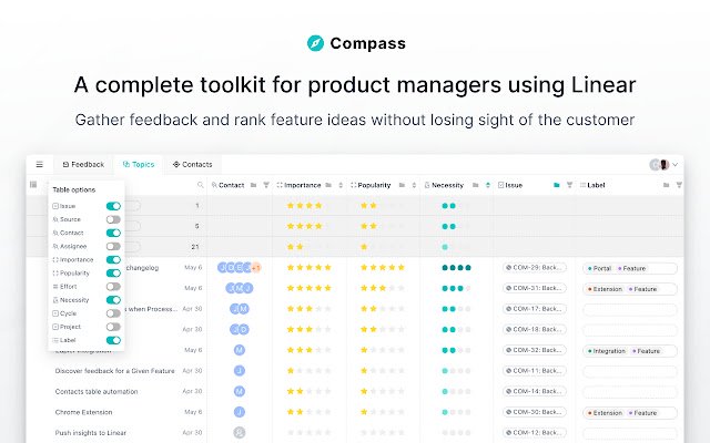 Compass  from Chrome web store to be run with OffiDocs Chromium online