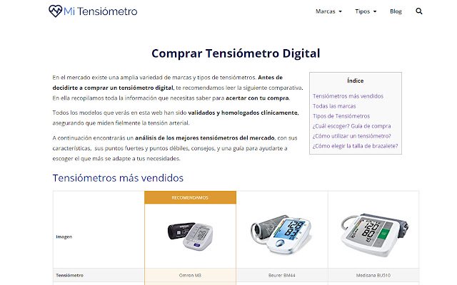 Comprar un Tensiómetro MiTensiometro  from Chrome web store to be run with OffiDocs Chromium online