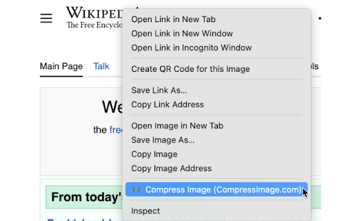 Compress Image  from Chrome web store to be run with OffiDocs Chromium online