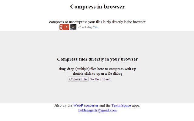 Compressor  from Chrome web store to be run with OffiDocs Chromium online