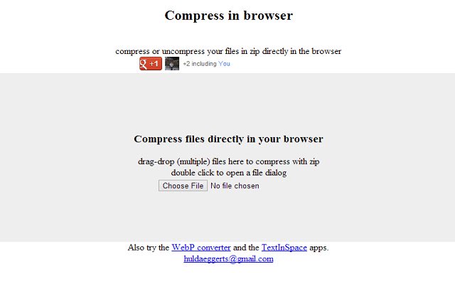 Compressor aus dem Chrome-Webshop, der mit OffiDocs Chromium online ausgeführt werden soll