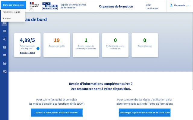Compta CPF  from Chrome web store to be run with OffiDocs Chromium online
